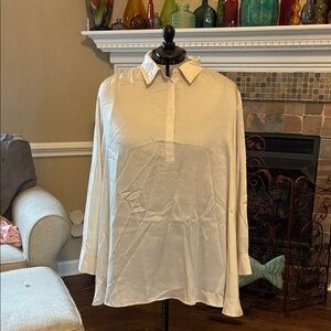 Lane Bryant Cream Blouse